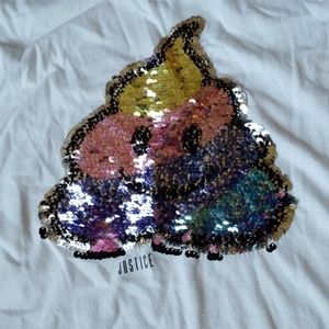sequin poop pillow